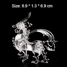 DIY акриловая головоломка модель Clearwater золото зверь для взрослых и детей 3D вручную головоломки образования игрушечные лошадки коллекция подарки на День Рожде