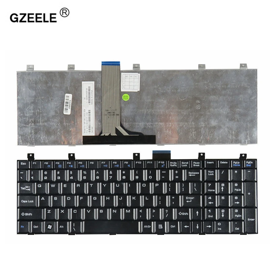 Клавиатура GZEELE US для ноутбука MSI GX600 GTX610 MS-163P EX700 английская клавиатура Черная |