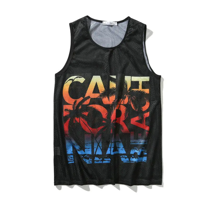 

New Arrival 3d Hot Printing tank top men clothes 2018 9 Style Brand Vest Fashion Hip Hop Mens Tank Top Breathable Mesh Tops
