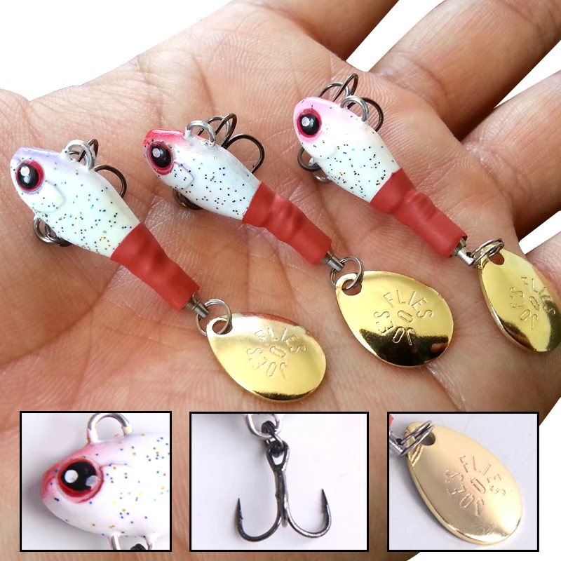 Fishing lure 1Pcs 7.4g 4.8cm Artificial Lures Fishing Tackle 3D Eyes With sequins and sharp hooks Hard Bait fishing accessories