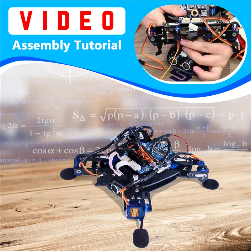 SunFounder Rollflash Bionic Robot Turtle with APP Control Toy Kit for Arduino Obstacle Avoidance Rbotics Kits