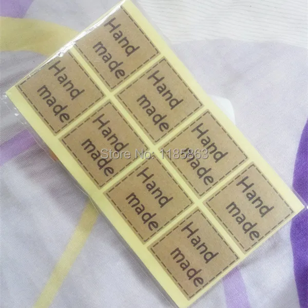 

1 Lot =1000 Pcs Kraft Paper Labels Stickers DIY Scrapbooking Envelopes Sticker Hand made and Gift Packaging Seal Seals Sticker
