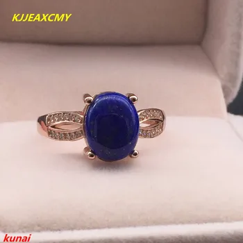 

KJJEAXCMY fine jewelry 925 sterling silver inlaid with natural turquoise gold stone women's style ring par