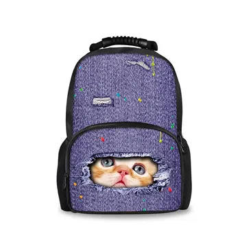 

Noisydesigns 2018 Newest Happy Satchels Pocket Anima Fashion School Bags for Childrens Backpacks for Teen Girls Book Sac Mochila
