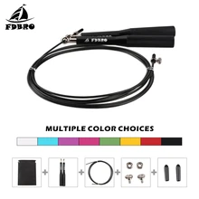 FDBRO Jump Rope Adjustable Jumping Rope Training Aluminum Skipping Rope Fitness Speed Skip Training, Boxing, MMA glove