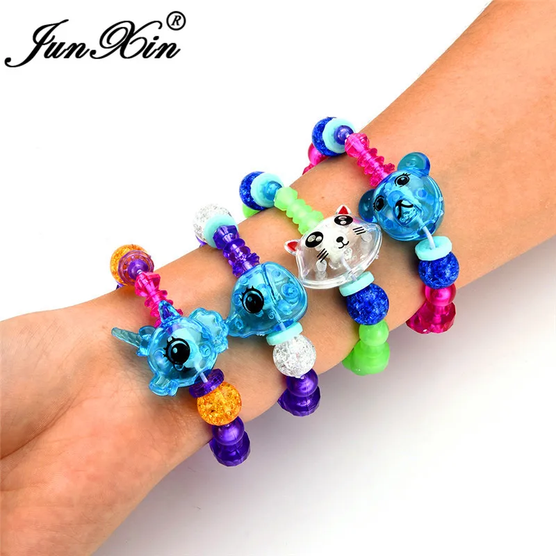 JUNXIN Creative DIY Animal Bracelets For Women Elasticity Twist Magic