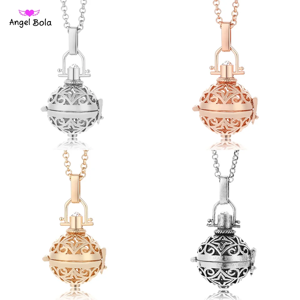 

Harmony Caller Necklace Angel Bola Star Design Engelsrufer Diffuser Cage Essential Oil Pendant for Women Gift Jewelry NL087
