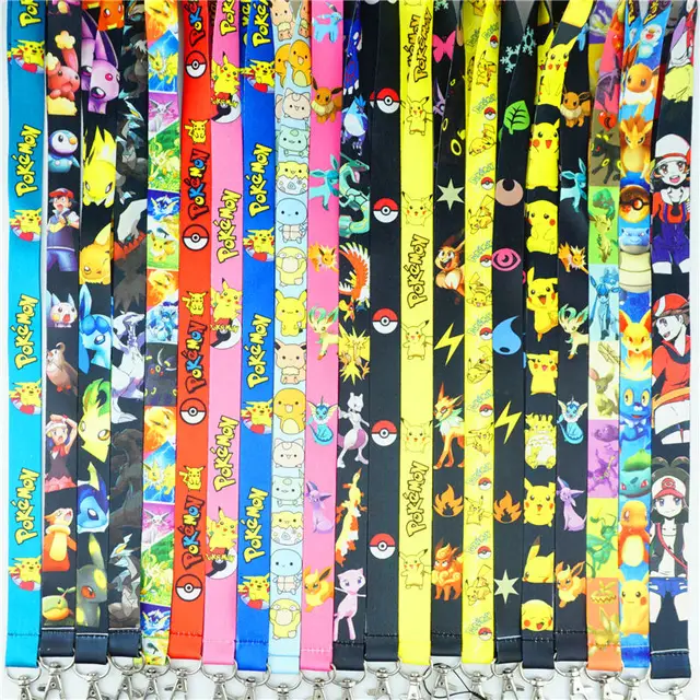 Pokemon Go Cute Pikachu Neck Strap Lanyards Id Badge Card Holder