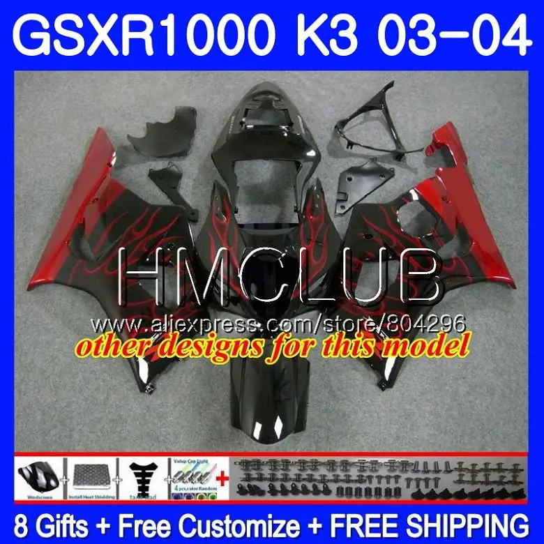 Body For SUZUKI GSXR-1000 GSXR1000 03 04 Bodywork 32HM.14 GSX-R1000 GSX R1000 03 04 K3 GSXR 1000 2003 2004 Fairing ALL Silvery