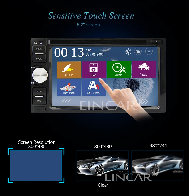 Best Double din 6.2 " in Dash Car GPS Navigation DVD Player Bluetooth Audio Stereo ipod Steering Wheel Control With Back Camera 6 Best Double din 6.2 " in Dash Car GPS Navigation DVD Player Bluetooth Audio Stereo ipod Steering Wheel Control With Back Camera 6