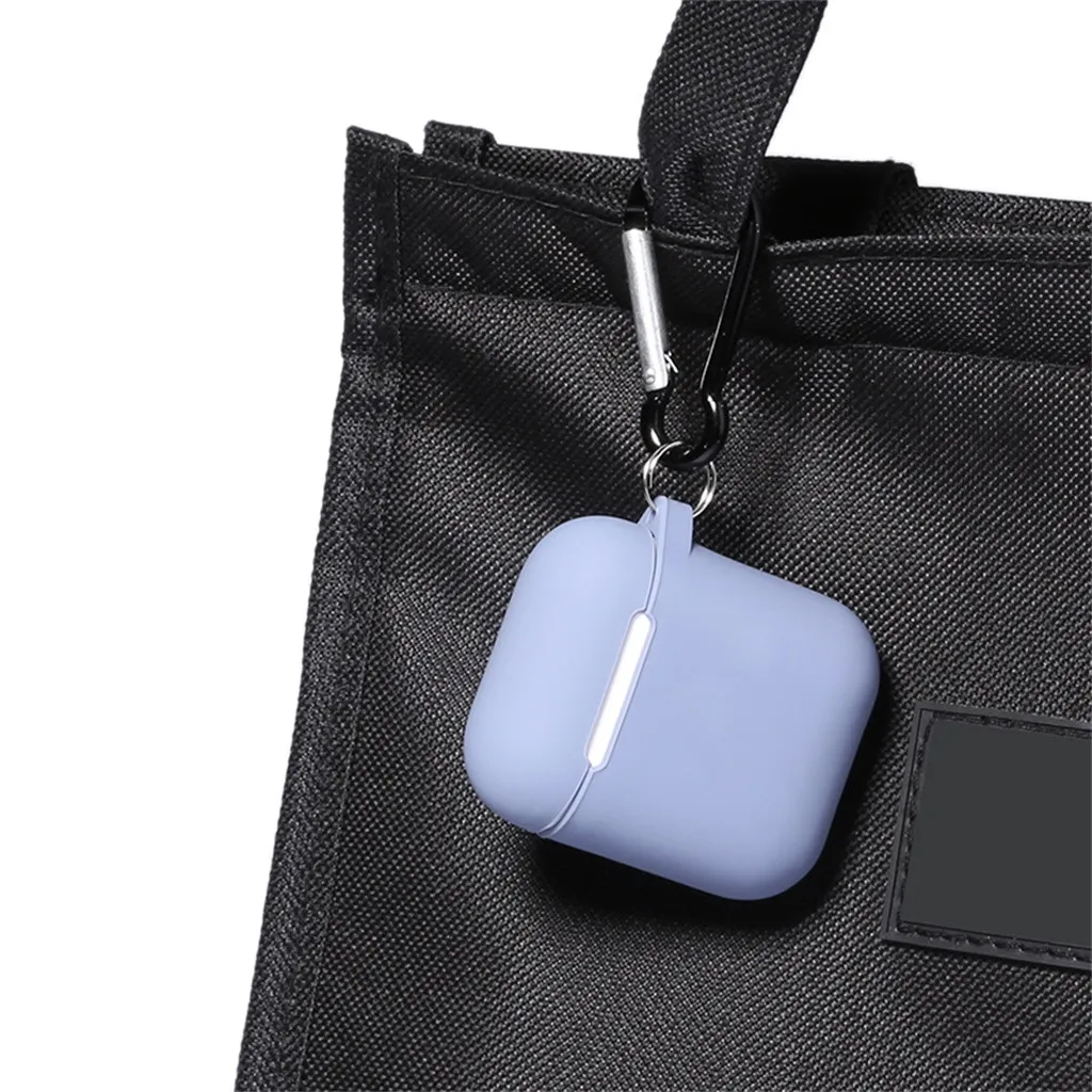 For Airpods Wireless Earbuds Silicone Leather Anti-lost Soft Case Cover Skin for Apple AirPods 1th with Ear Hook