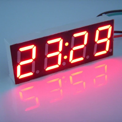 

Car Electric Clock Digital Timer LED Temperature Clock Thermometer Voltmeter LED Display Digital Clock Green Blue Red Light