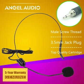 

Free Shipping Quality Male Screw Thread Lock 3.5 mm Jack Plug Headset Microphone For Wireless Microphone BodyPack Transmitter