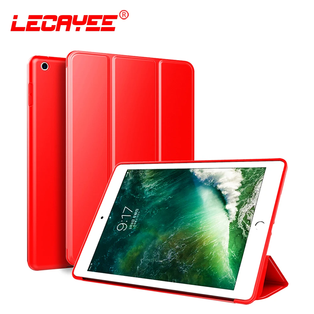 

Matte Case For New iPad 9.7 2018, Silicone Multi-function Cover Case Magnet wake up sleep For iPad 2017 air 1 A1893 A1822 A1474