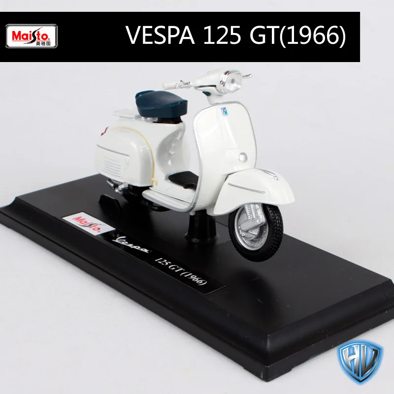 Maisto 1:18 12 Скутеры Vespa мотоциклетные литые под давлением для женщин мотоциклетные мини мотоцикл модель подарок для коллекционирования 39540 - Цвет: 05082