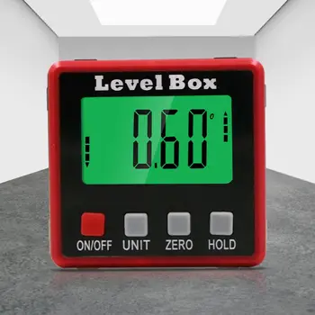 

Digital Protractor Inclinometer Level Box Angle Finder Bevel Box w/ Magnet Base