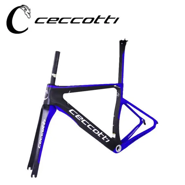 Excellent Carbon road frame CECCOTTI brand orange telaio bici da corsa carbonio XXS/XS/S/M/L carbon bike frame weave 1k/3k/ud Di2&Mechanic 6