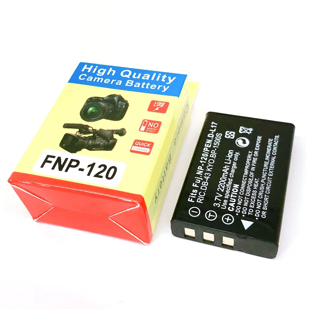 

NP-120 NP120 FNP-120 DL17 D-Li7 DB-43 BP-1500s Battery for Fuji Fujifilm F10 F11 M603 Zoom Pentax MX4 MX550 RICOH GX8 300G 500G