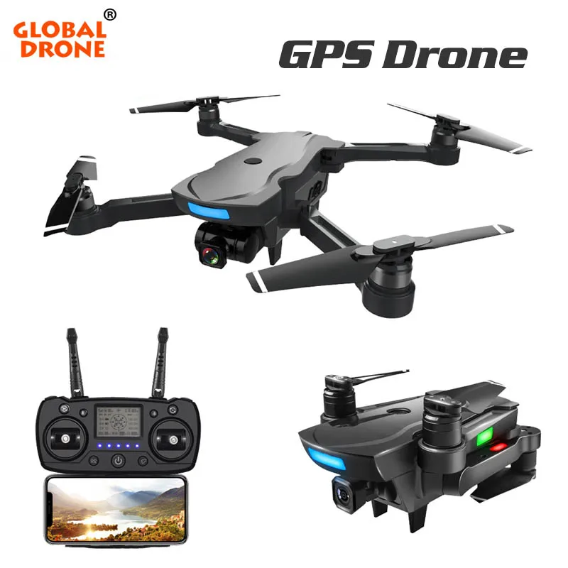 

Global Drone GPS RC Helicopter Quad-Counter Dron Long Time Fly Brushless Motor Drones Drones With Camera HD