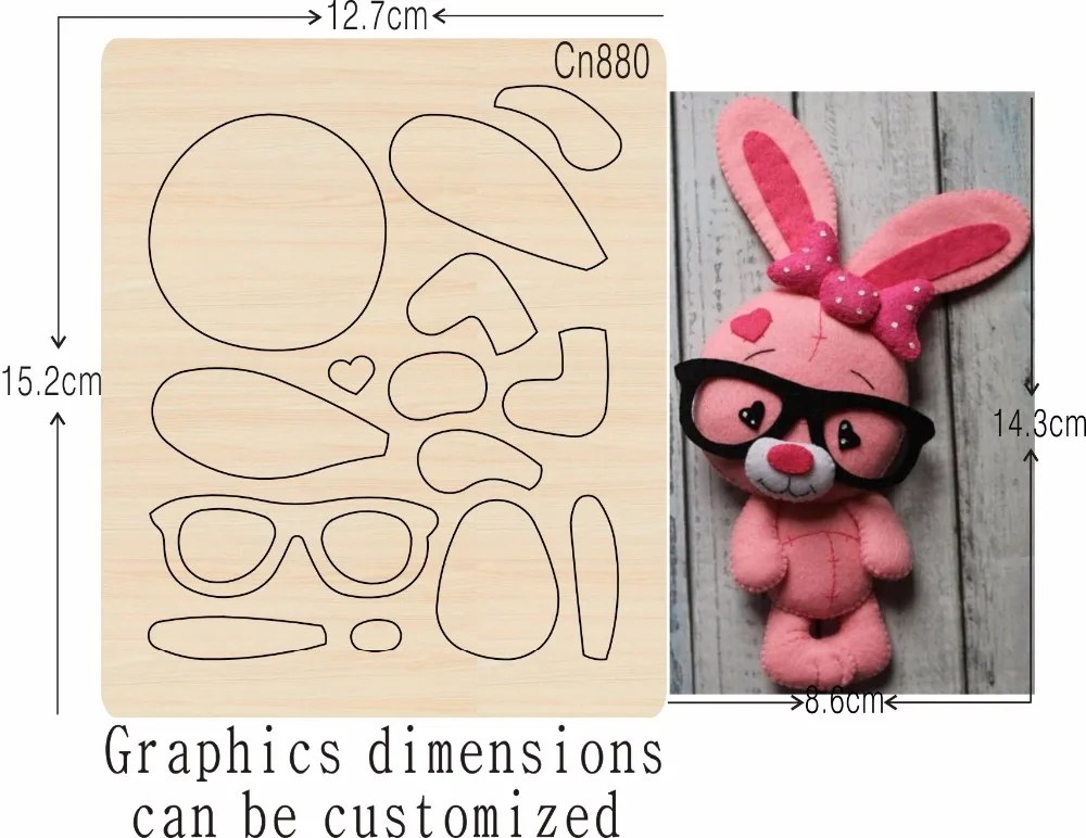 Red Rabbit new wooden mould cutting dies for scrapbooking Thickness-15.8mm | Дом и сад