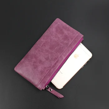 

women genuine leather wallet female long cowhide card holder high quality fashion coin purse