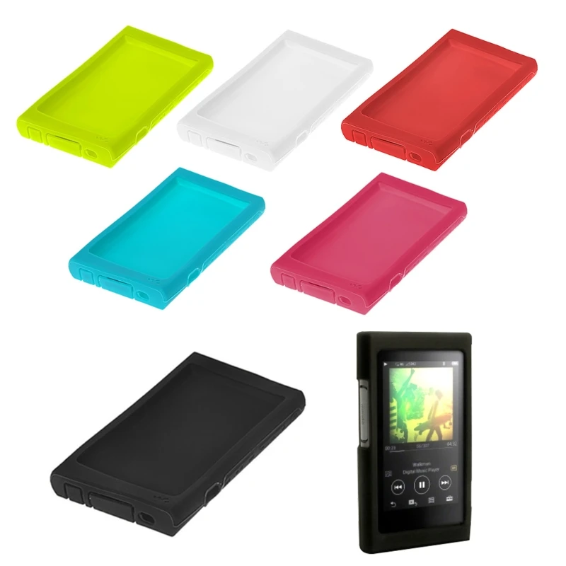 

Silicone Case MP3 Music Player Skin Cover With Strap For Sony NW A35 A36 A37
