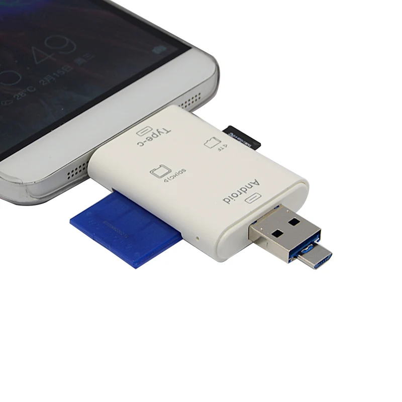 SR Многофункциональный картридер SD Micro USB 3.1 Тип-C USB 2.0 Micro 3 в 1 компьютер телефон адаптер