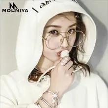 Круглые мужские очки оправа женские модные однотонные очки с двойным лучом очки по рецепту очки