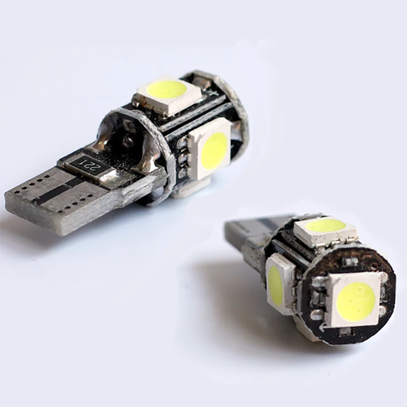 

4pcs CANBUS Error Free T10 8 SMD 5630/5730 Car LED Light W5W 194 Super Bright Vehicle Lamp Bulb 6000K Colorful Lights