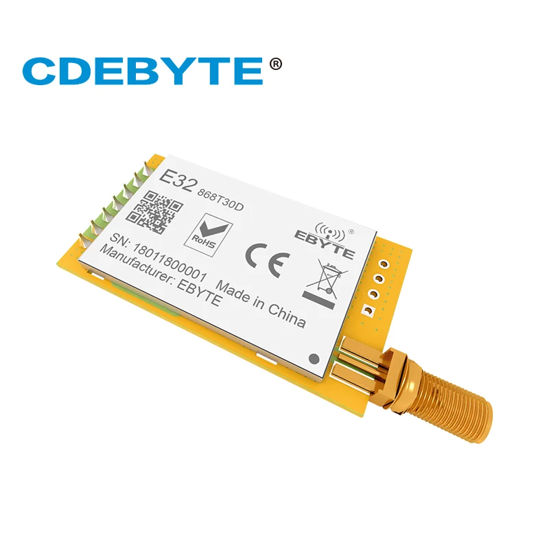 E32 868T30D Lora большой диапазон UART SX1276 SX1278 868 МГц 1 Вт SMA антенна IoT uhf беспроводной