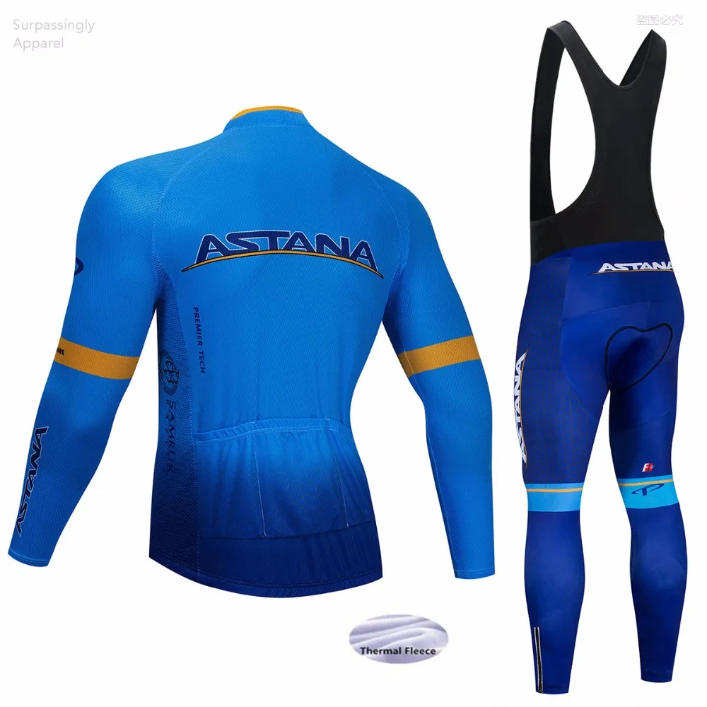 2019 UCI فريق الشتاء طويل كم استانا الدراجات جيرسي الملابس دراجة الرياضة مايوه Ciclismo Mtb الدراجة الرياضية الدراجات مجموعات