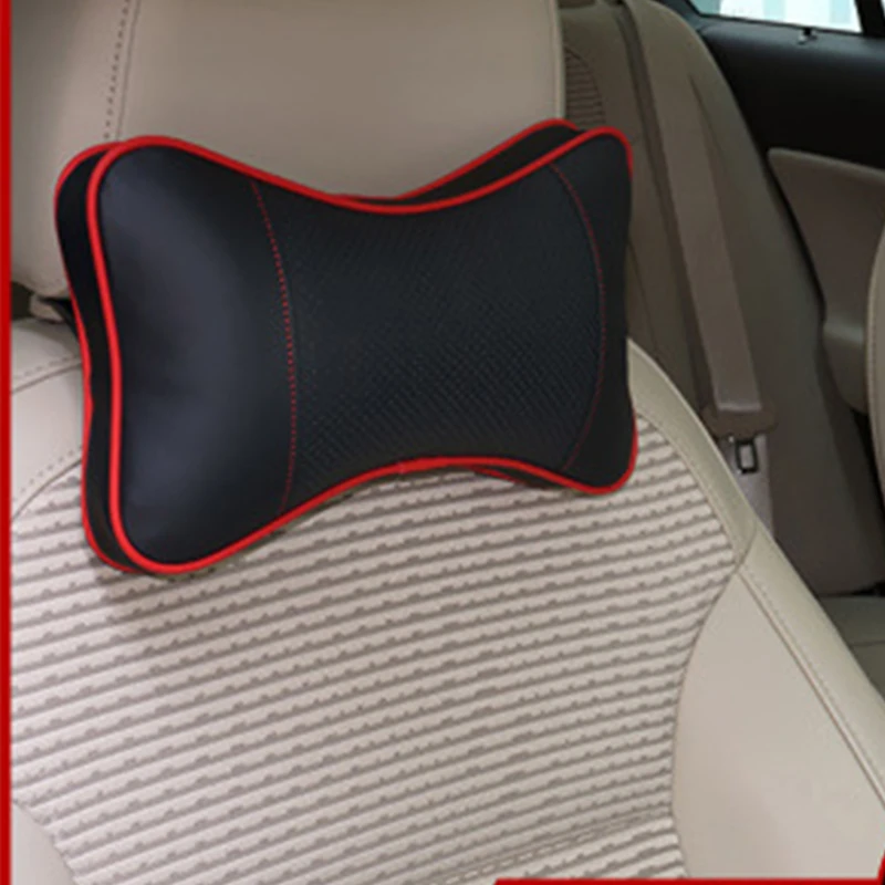 Vehicle neck pillow leather pillow cushion Comfortable Vehicle noble pillow 2/Installed breathable classic black pillow Vehicle neck pillow leather pillow cushion Comfortable Vehicle noble pillow 2/Installed breathable classic black pillow