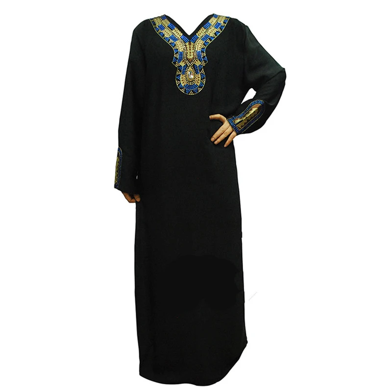 UNINICE 2017 новое мусульманское платье на Ближнем Востоке вышитое турецкое Abaya Дубай