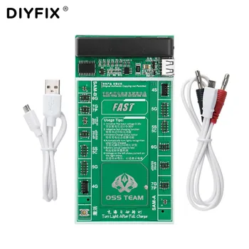 

DIYFIX Battery Fast Charger Activation Board Plate Charging Cable Jig Fixture For iPhone 4-XR Samsung Mobile Phone Repair Tool