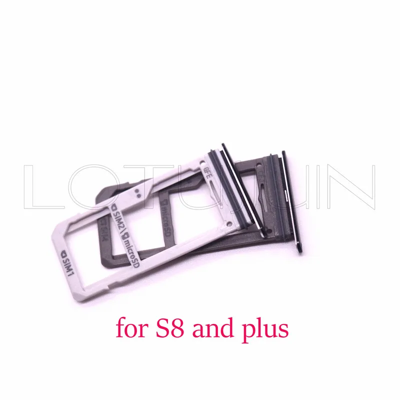 

10pcs/lot for Samsung Galaxy S8 G950 S8 plus G955 SIM Card Slot SD Card Tray Holder Adapter Single Sim and dual sim
