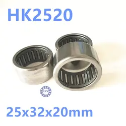 HK2520 тип оболочки игольчатые подшипники 25x32x20 для 25 мм вал 25x32x20