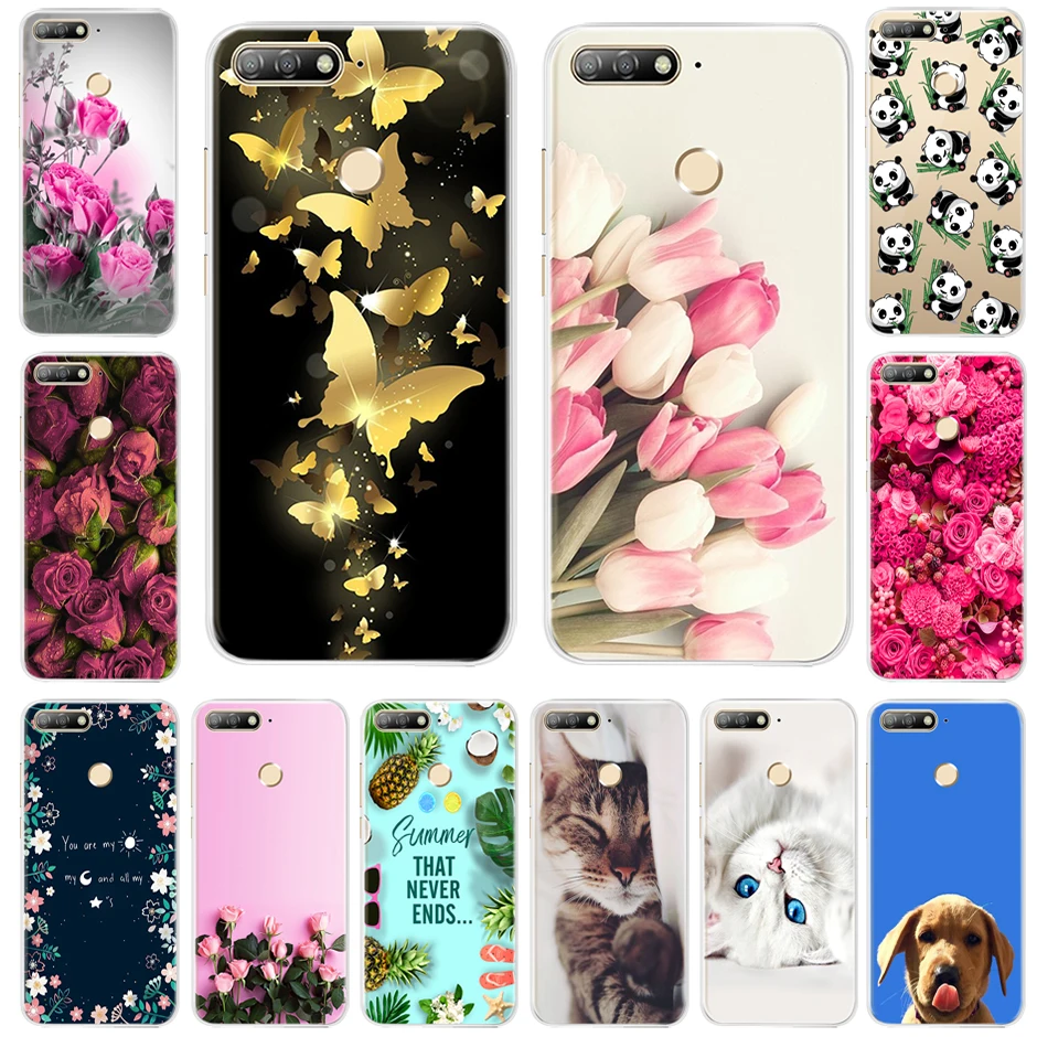 

Soft TPU Case For Huawei Y6 2018 Case Cover Huawei Y6 Prime 2018 Silicone Phone Case For Y6 2018 Prime Cover Funda