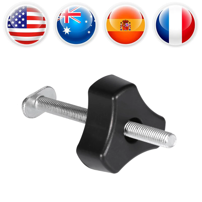 

Metal Quick Acting Hold Down Clamp Set for T-Slot T-Track T Screw+Knob Nut Only Whole Clamps Set Metal Woodworking Hand Tool Set