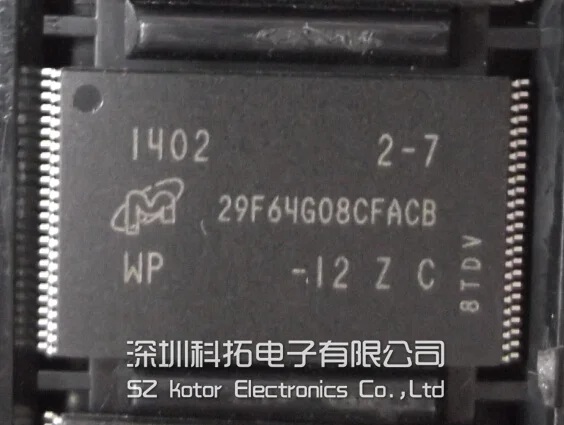 

2Pcs MT29F64G08CFACAWP-12Z:C   New