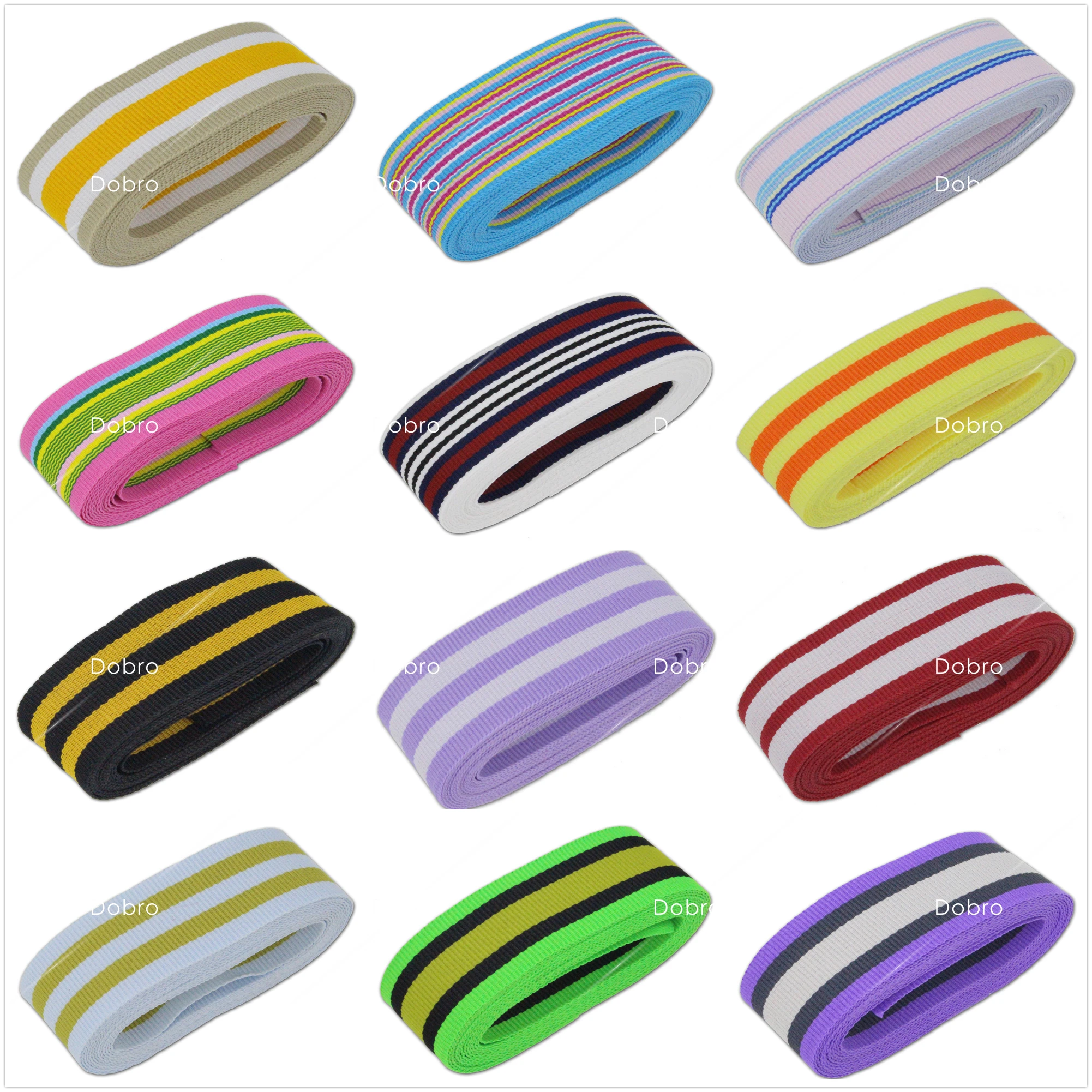 

1" 25mm Stripe Grosgrain Ribbon DIY Hairbows straps SGR-25-2