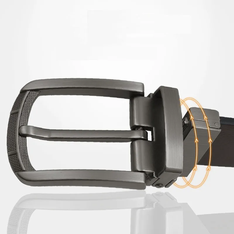 

Reversible Belt Pin Buckle Rotated Men Women Belts Luxury Designer Waist Belt Pin Hole Replace Buckle Suitable 3.3-3.4cm Belt