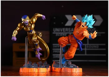 

New Fukkatsuno F Super Saiyan Son Goku Gokou Gold Freeza Frieza Dragon Ball Z Battle 6" Action Figure