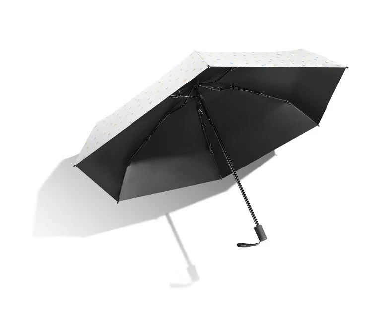 Женский зонт от солнца, Женский солнцезащитный анти-УФ Зонт, карманный мини-зонт с черным покрытием RG072