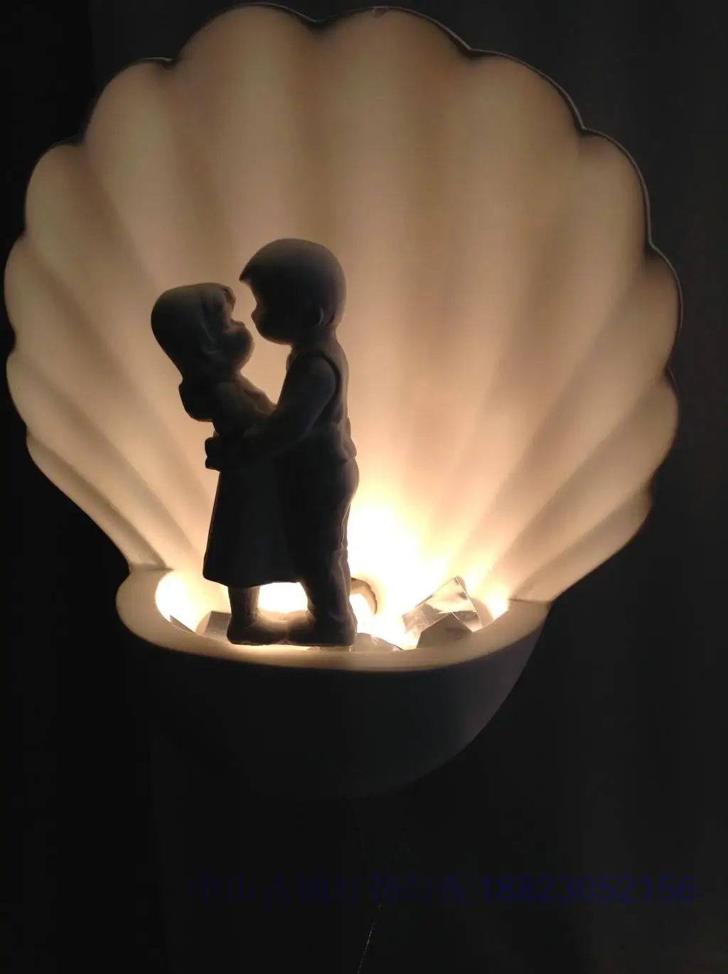 

Gypsum wall lamp bedroom bedside lamp modern brief personality lovers festive wedding lights aisle lights