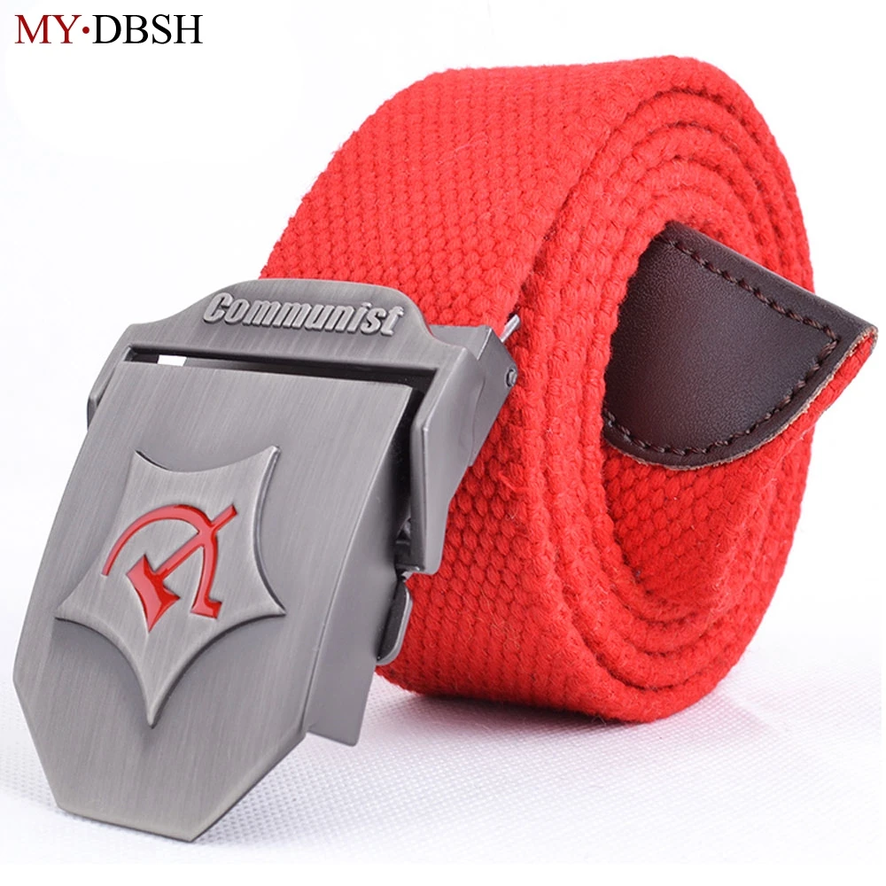MYDBSH Brand New High Quality Canvas Belt Metal Buckle Material Alloy Automatic Buckles Thicken