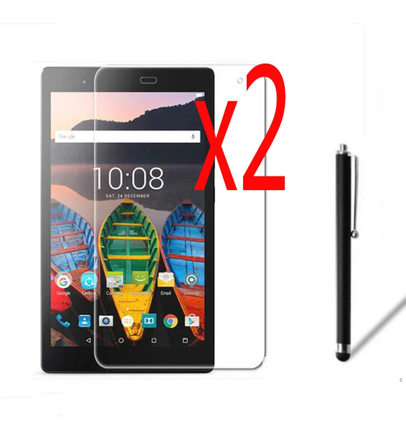 

3in1 2x LCD Clear Screen Protector Films Protective Film Guards +1x Stylus Pen For Lenovo Tab 3 8 Plus P8 TB-8703F TB-8703N 8"