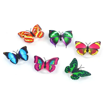 

Hot 2pcs Profeesioanl 7 Color Changing Butterfly LED Night Light Lamp with Suction Pad Home Romantic Decor
