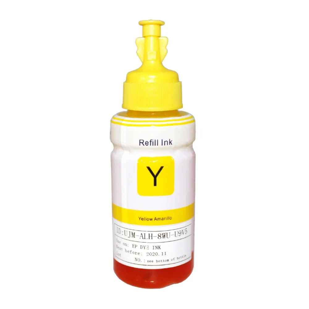 Compatible dye based refill ink kit for Epson printer L100 L110 L120 L132 L200 L210 L222 L300 L312 L355 L350 L362 L366 L550 dye ink kit ink refill kit dye ink refill ink cartridge refill kit