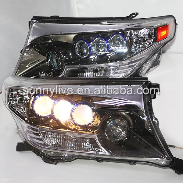 

FOR TOYOTA Land Cruiser LC200 FJ200 LED Head Lamp Chrome housing 2008-2013 year DEPO