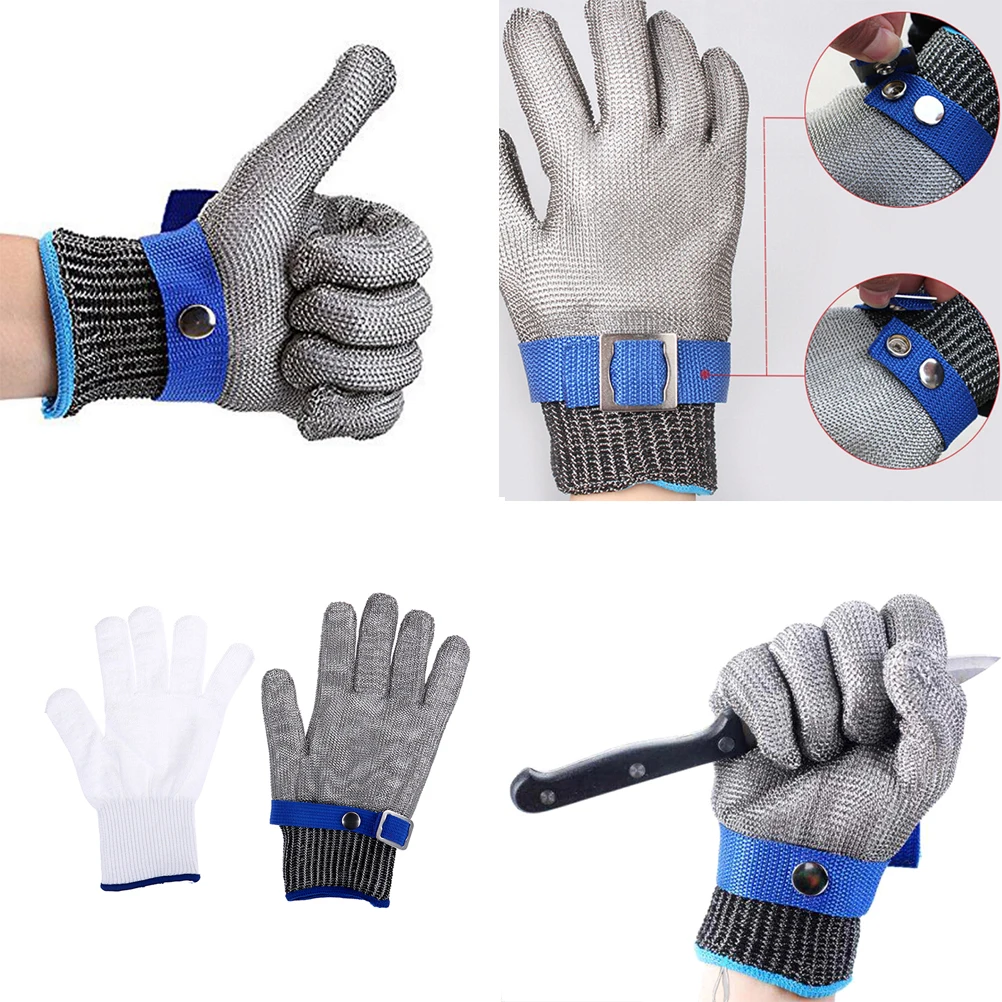 Anti cut Fishing Mesh Gloves Hunting Gloves Cut Resistant Protective Knife Anti cutting